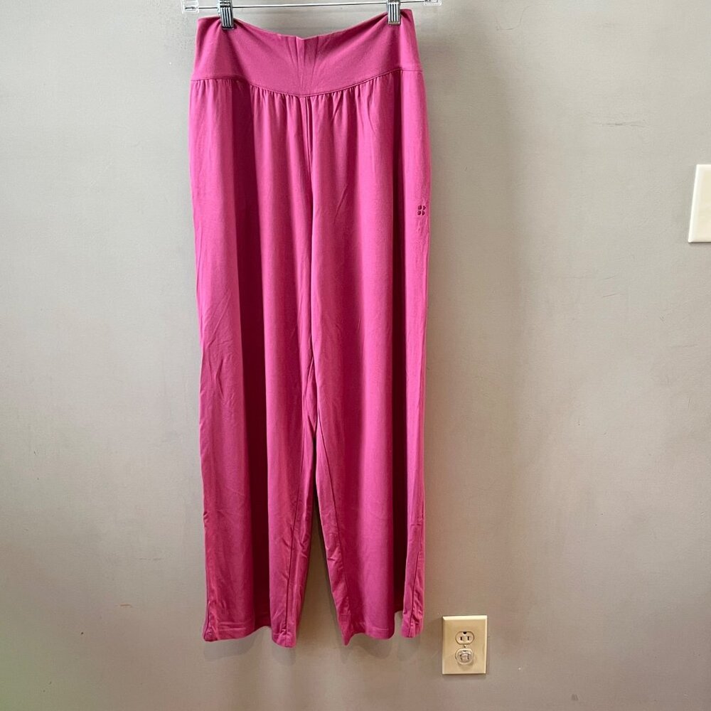 Sweaty Betty Womens XS Pink Relaxed Fit Lounge Pants With Pockets & High Waist